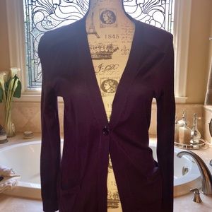BCBGMAXAZRIA plum cardigan